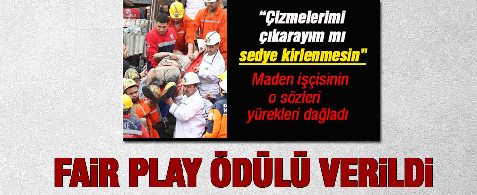 Türkiye'yi ağlatan madenciye ödül