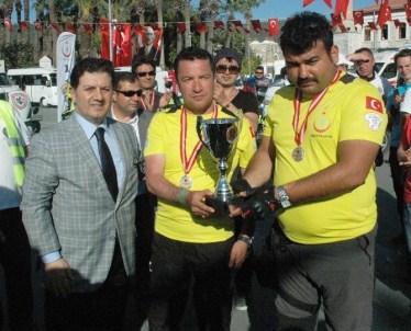 112 Motosiklet Rallisi Yarışlarını Muğla Ekibi Kazandı