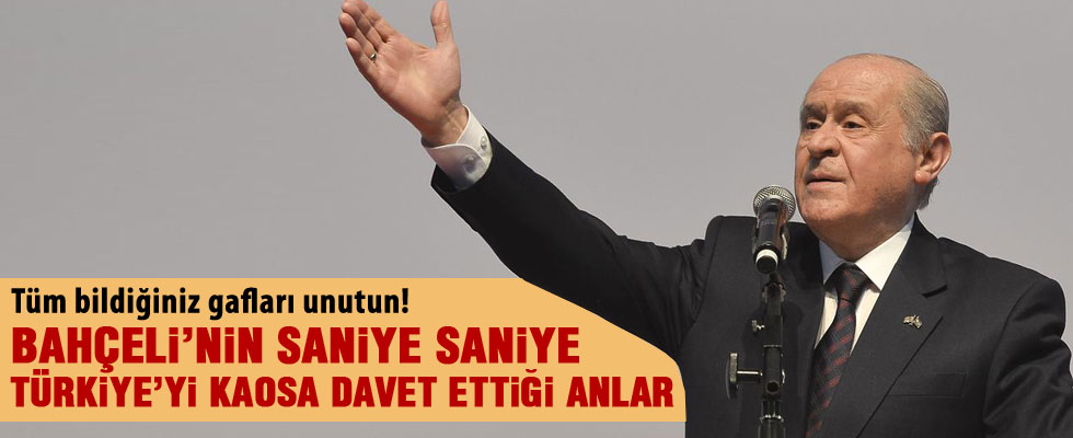 Devlet Bahçeli'nin 'Bizimle yürü Türkiye' gafı