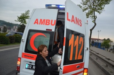 Fatsa'da Trafik Kazası Açıklaması 1 Yaralı