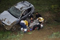 Otomobil Şarampole Devrildi Açıklaması 1 Yaralı