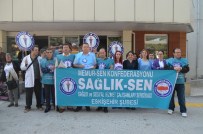 SAĞLıK SEN - Sağlık Sen De Şiddete Tepki Gösterdi