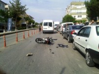 Ayvalık'ta Trafik Kazası Açıklaması 1 Yaralı