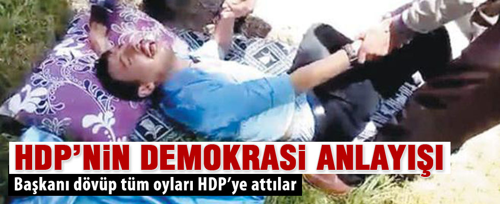 Başkanı dövüp tüm oyları HDP’ye attılar