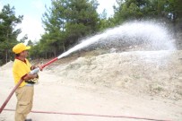 YANGIN TATBİKATI - Gülnar'da Yangın Tatbikatı