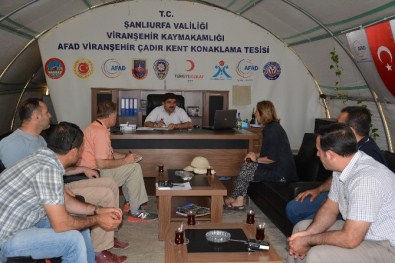 Viranşehir De Amerika Türk Koalisyonu Başkanı'ndan Çadırkente Ziyaret