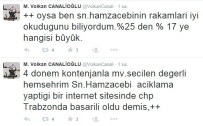 Volkan Canalioğlu'ndan CHP'li Hamzaçebi'ye Twiter'dan 'Oy' Cevabı