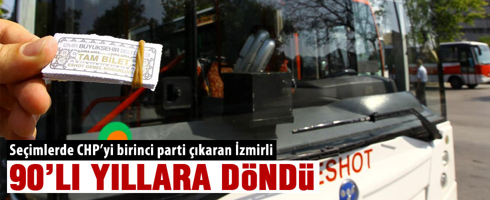 İzmir'de toplu ulaşımda kağıt bilet dönemine dönüş