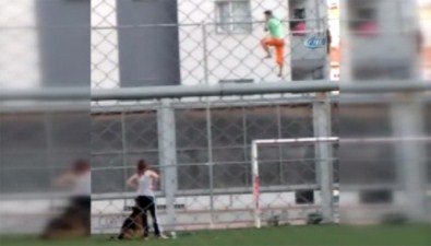 Köpekle Tehdit Edilen Çocuk Tel Örgülere Tırmanıp Kaçtı