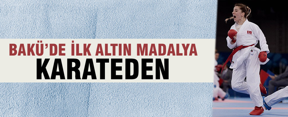 Bakü'de ilk altın madalya