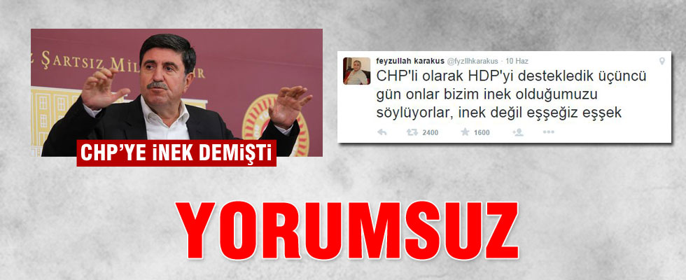 CHP'li seçmen: İnek değil, eşeğiz