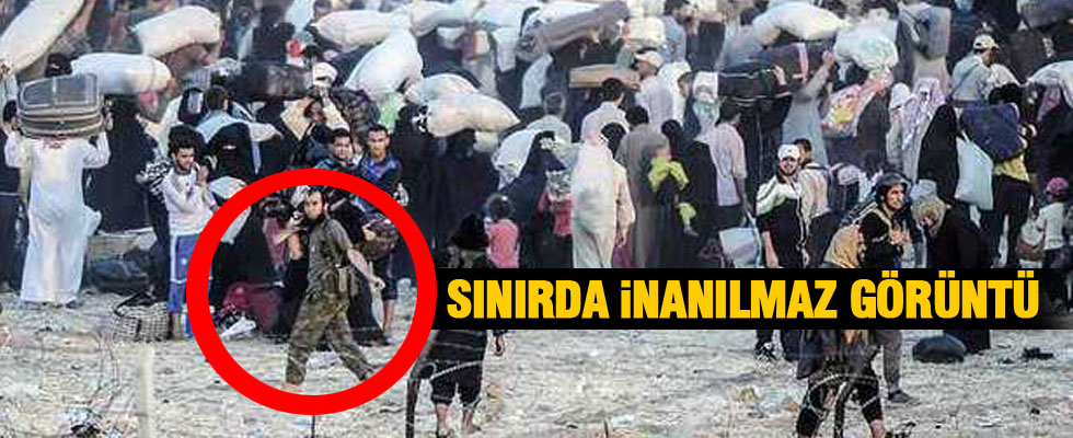 DAEŞ militanları Suriye sınırında görüntülendi