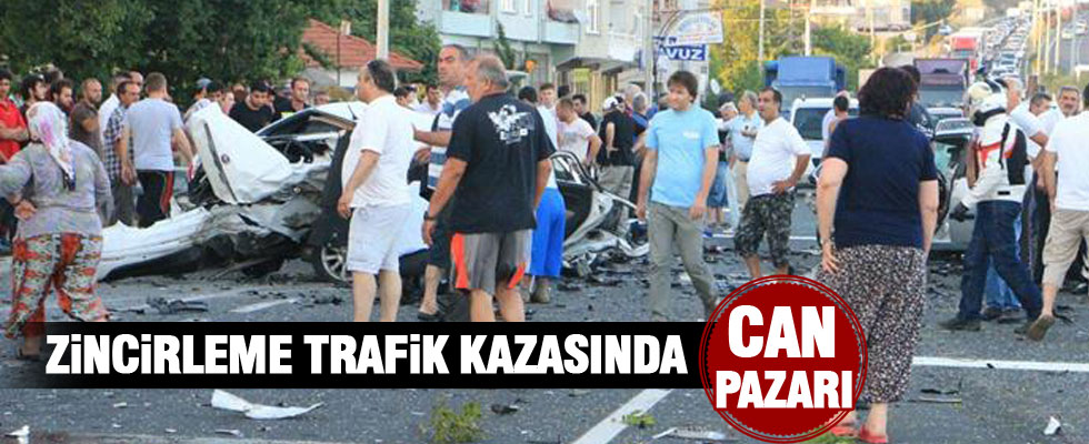 Tekirdağ'da zincirleme trafik kazası: 3 Ölü, 9 Yaralı