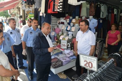 Başkan Arslan Zabıtalarla Esnafları Denetledi