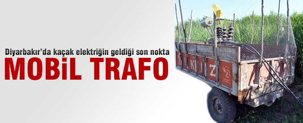 Mısır tarlasında traktör römorkunda kaçak trafo yakalandı