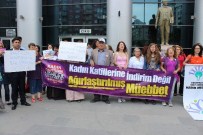 KADIN CİNAYETLERİ - Adliye Önünde Kadın Cinayetlerini Protesto Eylemi