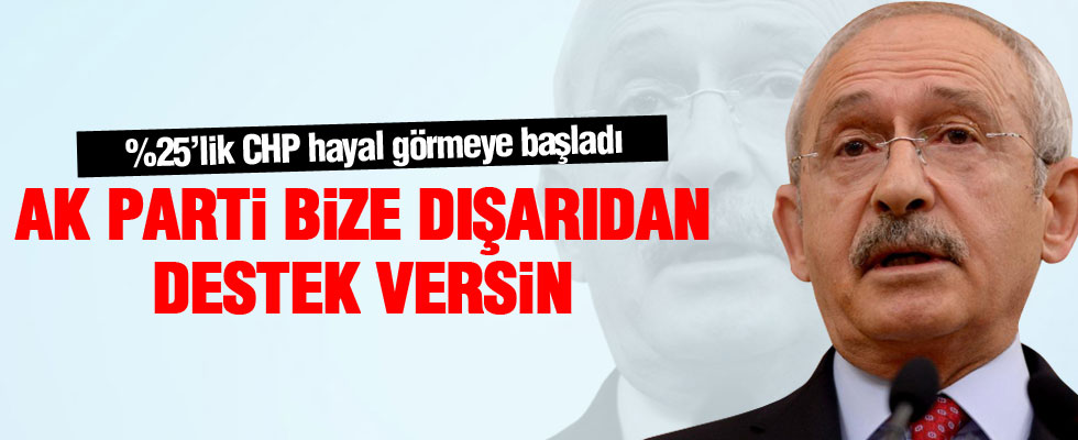 AK Parti dışarıdan bize destek versin