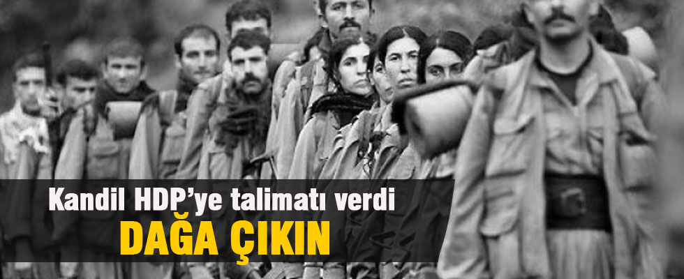 Kandil HDP'ye talimatı verdi; Dağa çıkın