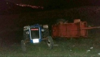 Samsun'da Traktör Devrildi Açıklaması 1 Ölü