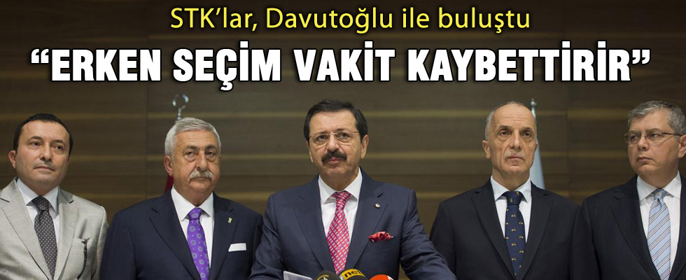 STK'lar Başbakan Davutoğlu ile görüştü