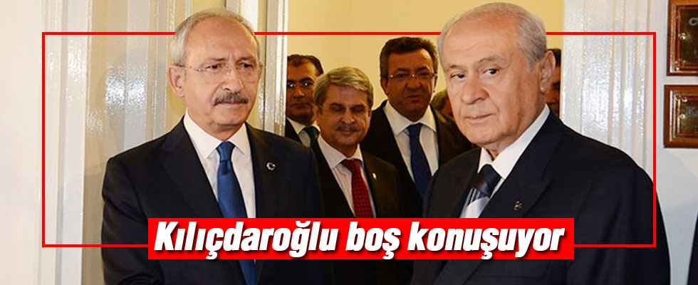 Devlet Bahçeli: Kılıçdaroğlu boş konuşuyor