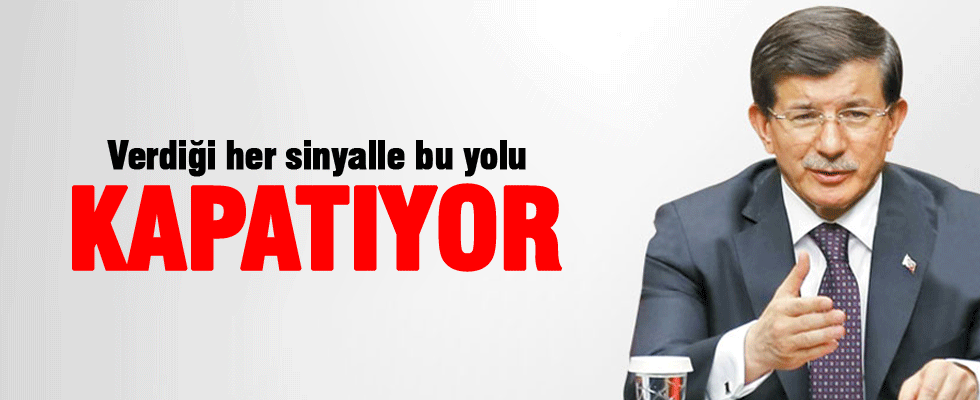 Başbakan Davutoğlu: Kılıçdaroğlu verdiği her sinyalle bu yolu kapatıyor