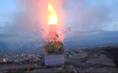 İlk İftar Topu Kars Kalesi'nden Atıldı