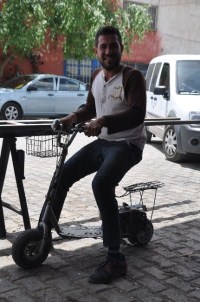 Ot Biçme Motorundan Motorlu Scooter Yaptı
