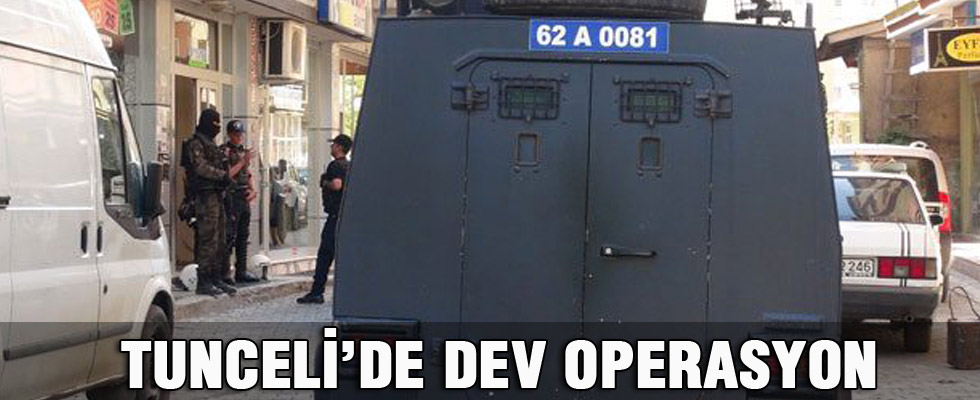 Tunceli'de DHKP-C operasyonu