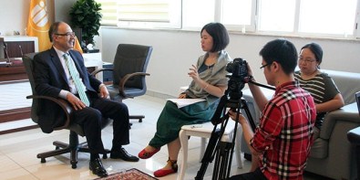 Rektör Çelik, Çin Dergisine Konuştu