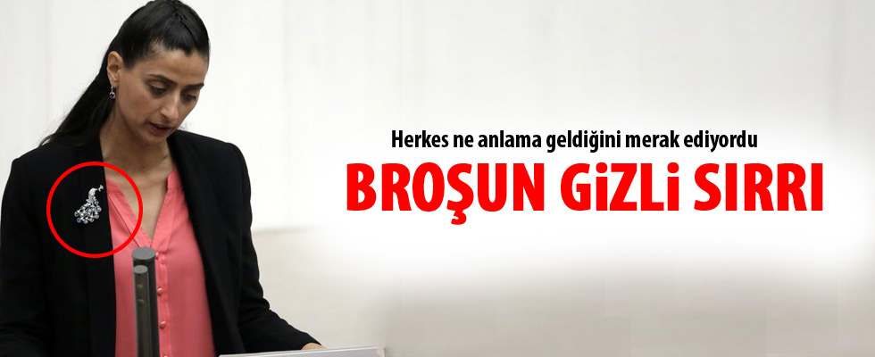 HDP'li Uca'nın taktığı o broşun sırrı ortaya çıktı