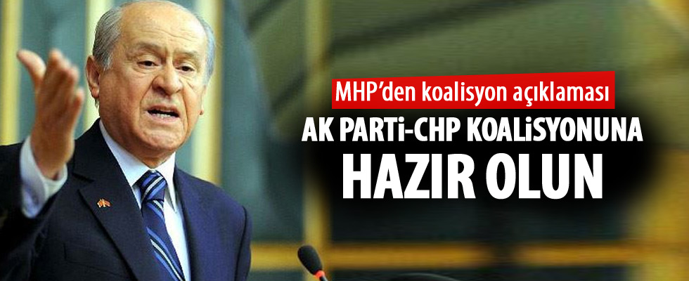 MHP'den flaş koalisyon açıklaması