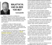 KÖŞE YAZARı - Adana'da Malatya Örneği