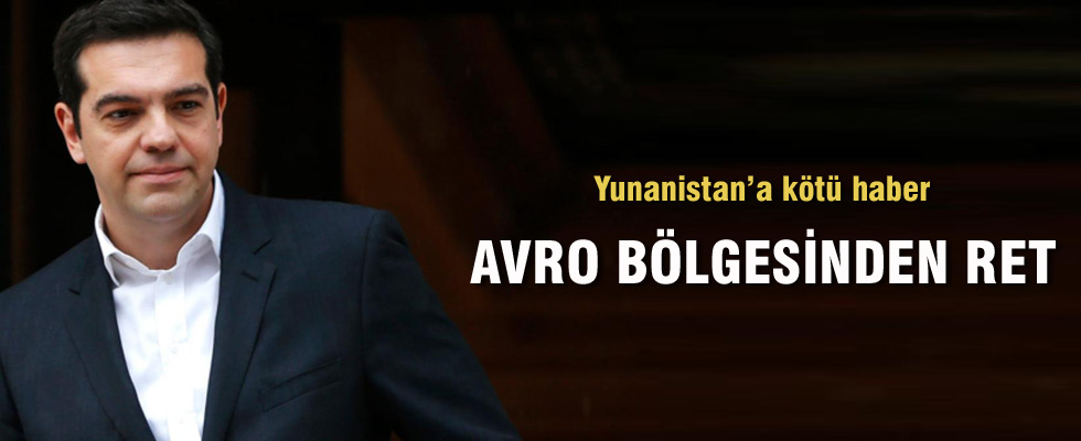 Yunanistan'ın kurtarma programını uzatmaya ret