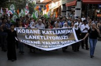 Antalya'da Kobani'ye Destek Yürüyüşü