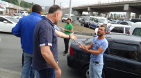 POLİS ARACI - Polisten Kaçan Zanlı Yere Attığı Esrarla Yakalandı