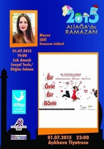'Bir Öyle Bir Böyle' Adlı Oyun Aliağa'da Sahnelenecek