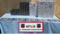 ARAÇ PLAKASI - Bitlis'te Gümrük Kaçağı 40 Bin 90 Paket Sigara Ele Geçirildi
