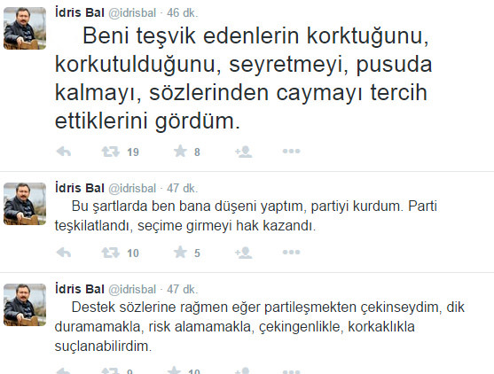 İdris Bal’dan paralel itirafı