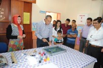 AHMET DEMİR - Başkan Özdemir, Okullarda Yıl Sonu Sergi Açılışı Yaptı
