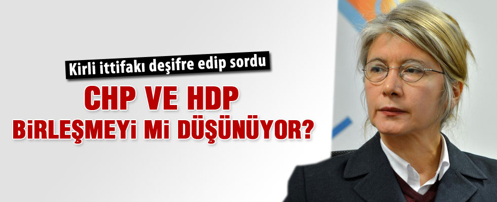 Emine Ülker Tarhan'dan CHP - HDP ittifakı açıklaması