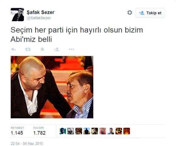 Şafak Sezer'den Gezicileri çıldırtan paylaşım