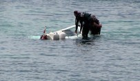 SÜRAT TEKNESİ - Bodrum'da Batan Sürat Teknesi Kurtarıldı