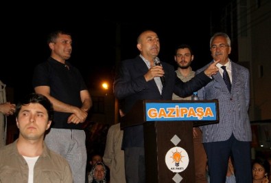 Gazipaşa'da Gazi Mahallesinde AK Parti Coşkusu