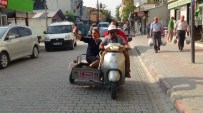 ENGELLİLER KONFEDERASYONU - MHP'li Kadın Aday Sepetli Motosikletle Seçim Turu Attı
