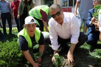 DÜNYA ÇEVRE GÜNÜ - Özel Çocukların Çiçekleri Yunusemre'yi Güzelleştirdi