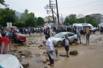 KıZıK - Bursa'da Sel Okulun Davrını Yıktı, Oy Kullamaya Gelen 50 Kişi Mahsur Kaldı