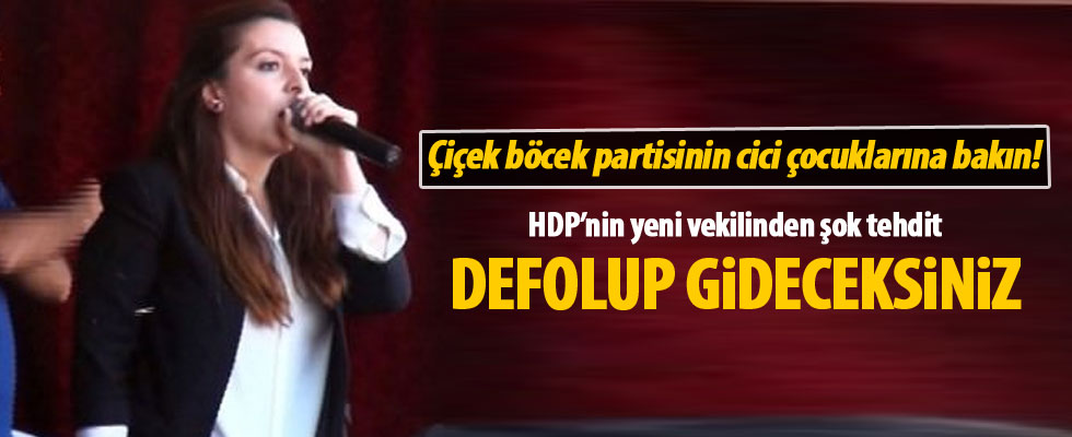 HDP'li vekilden şoke eden tehdit