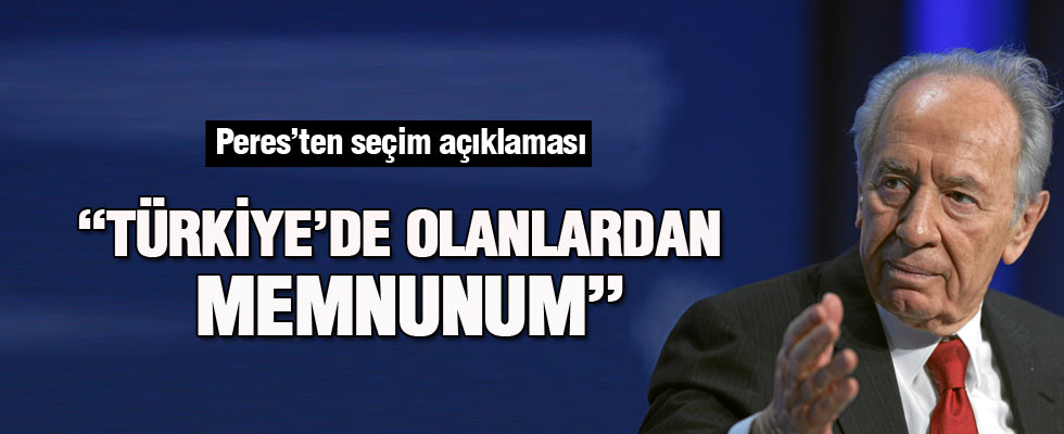 Şimon Peres'ten seçim yorumu