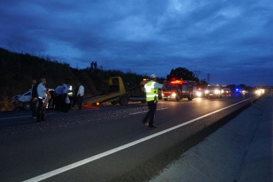 Tekirdağ'da Otomobil Takla Attı Açıklaması 1 Ölü, 1 Yaralı